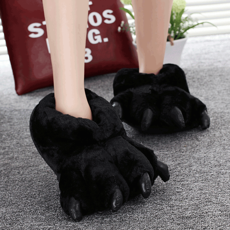 Women Shoes Mules - حجم 35-43 الأسود الحيوان باو أحذية