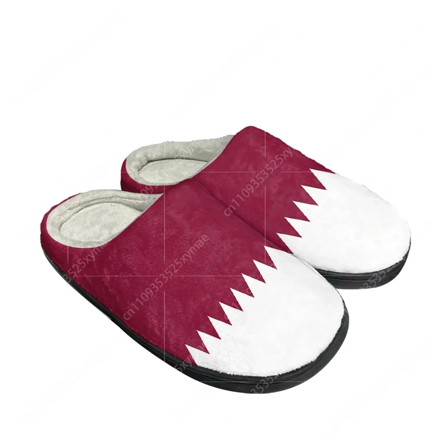 Women Shoes Qatar - نعال قطنية منزلية مخصصة بعلم قطر