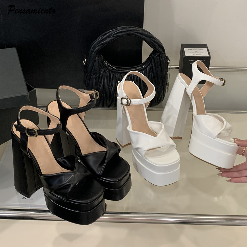 Gladiator Sandal Women - نجمة نمط موضة منصة مزدوجة أسافين
