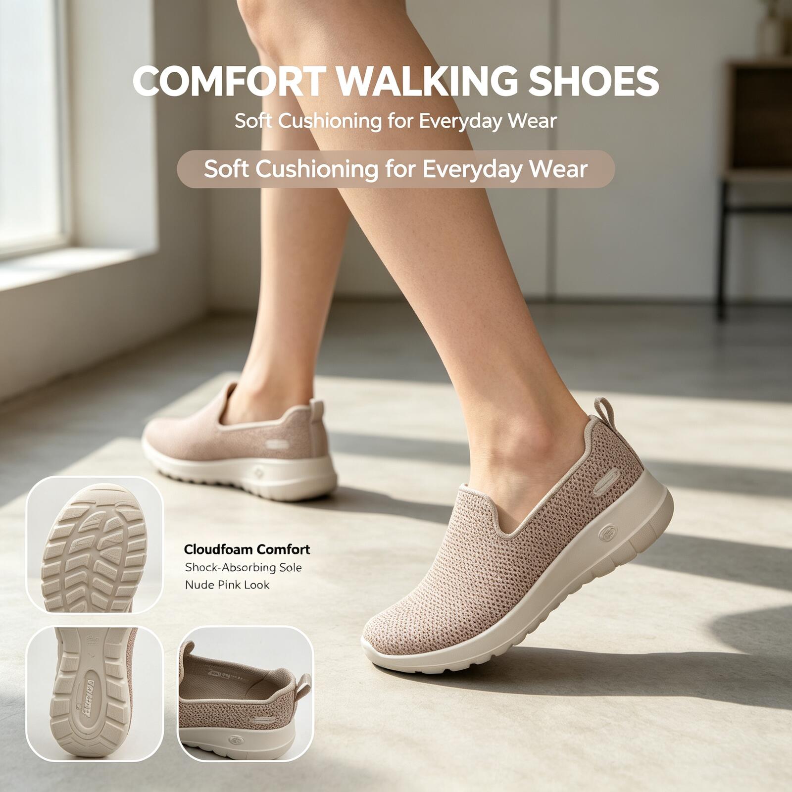 حذاء سكيتشرز GO WALK للنساء -  - مراجعة Women Shoes Zoom وسعره