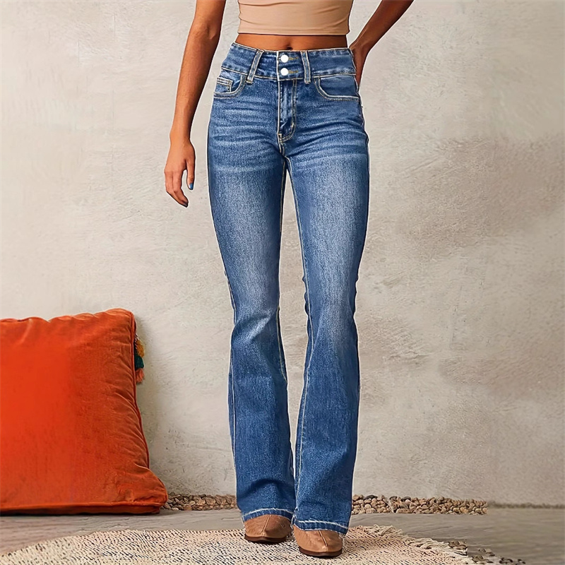 2025 خمر منتصف الخصر غسلها جين - مراجعة Women Shoes Jeans وسعره