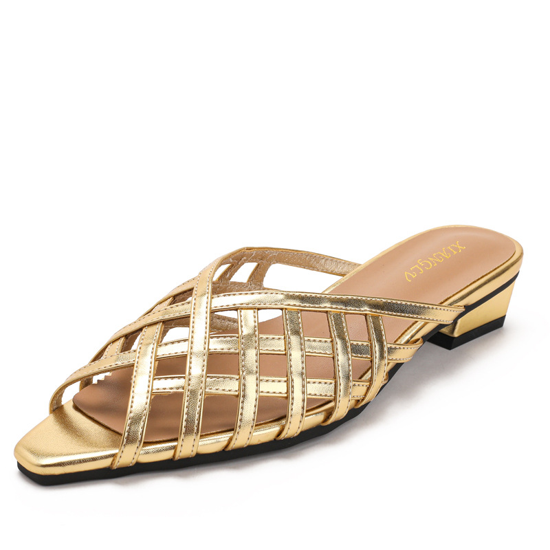 صنادل نسائية بكعب منخفض 3 سم،  - مراجعة Women Shoes Mules وسعره