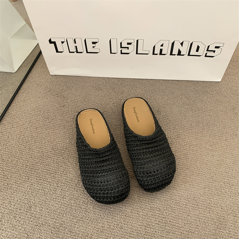 شباشب نسائية منسوجة من الرافيا - مراجعة Women Shoes Mules وسعره