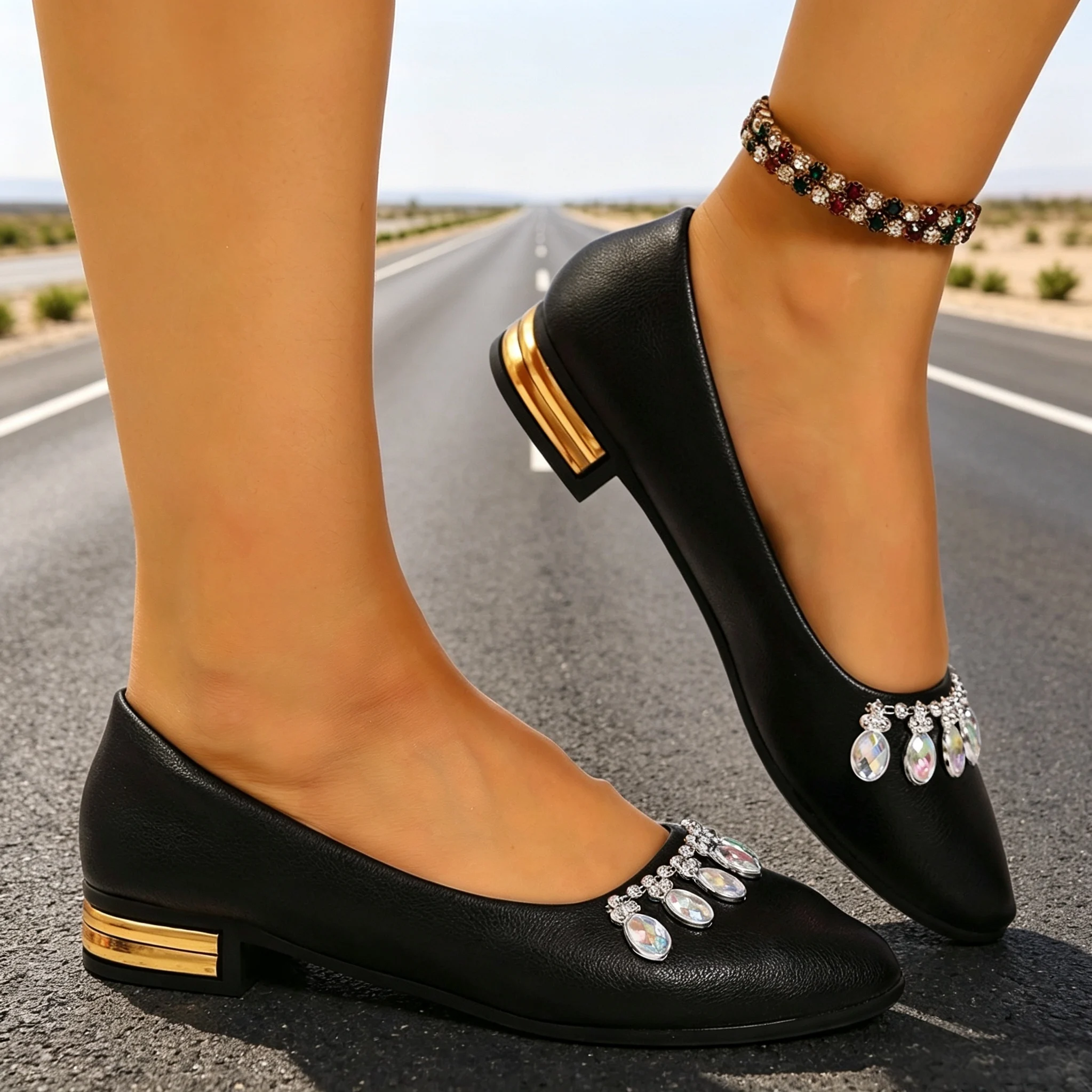 أحذية نسائية مسطحة ذات مقدمة م - مراجعة Women Shoes Loafers وسعره