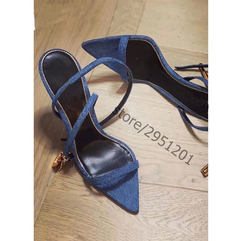 شارب أشار الذهب قفل Strappy عا - مراجعة Women Shoes Jeans وسعره