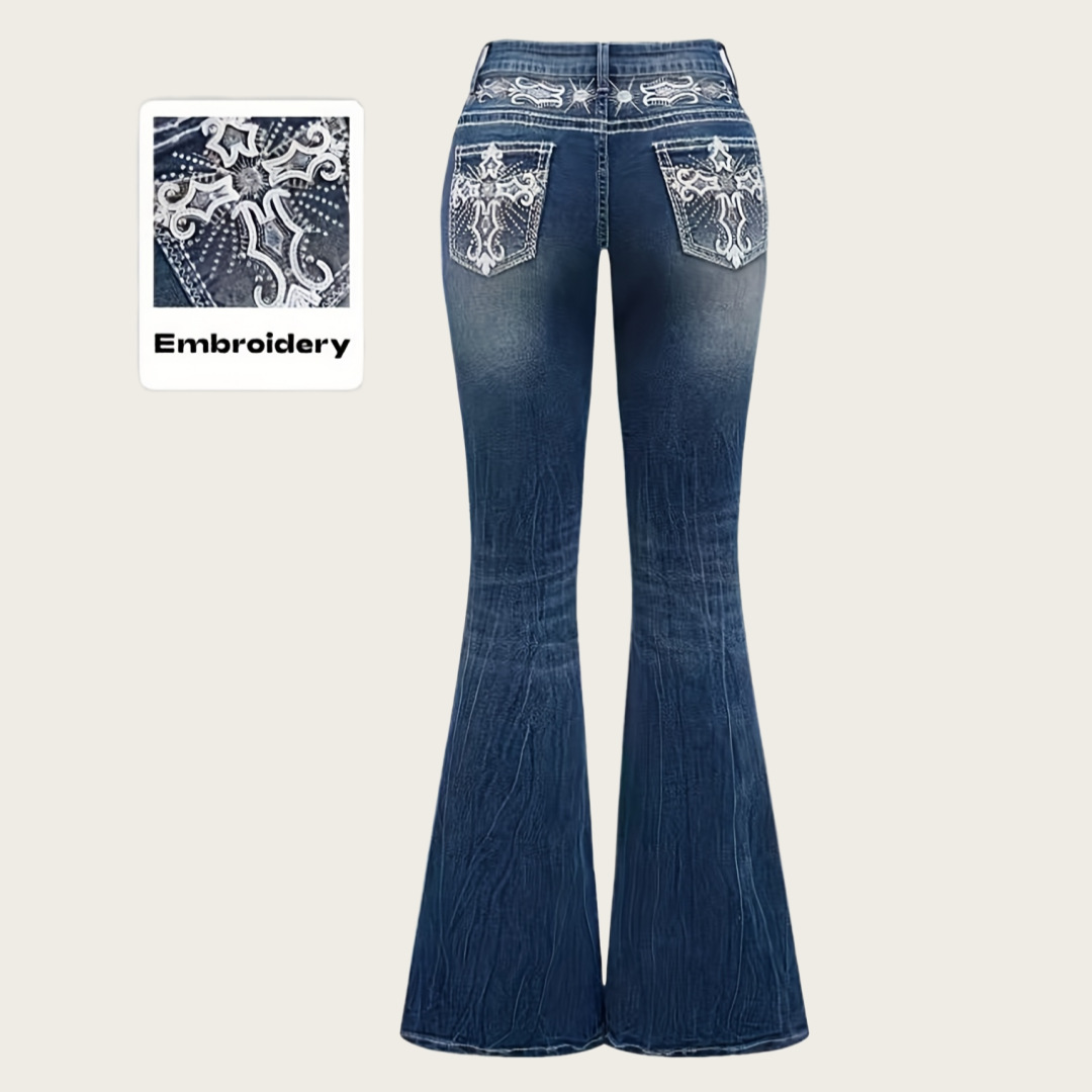 بنطلون جينز نسائي واسع الساق ب - مراجعة Women Shoes Jeans وسعره