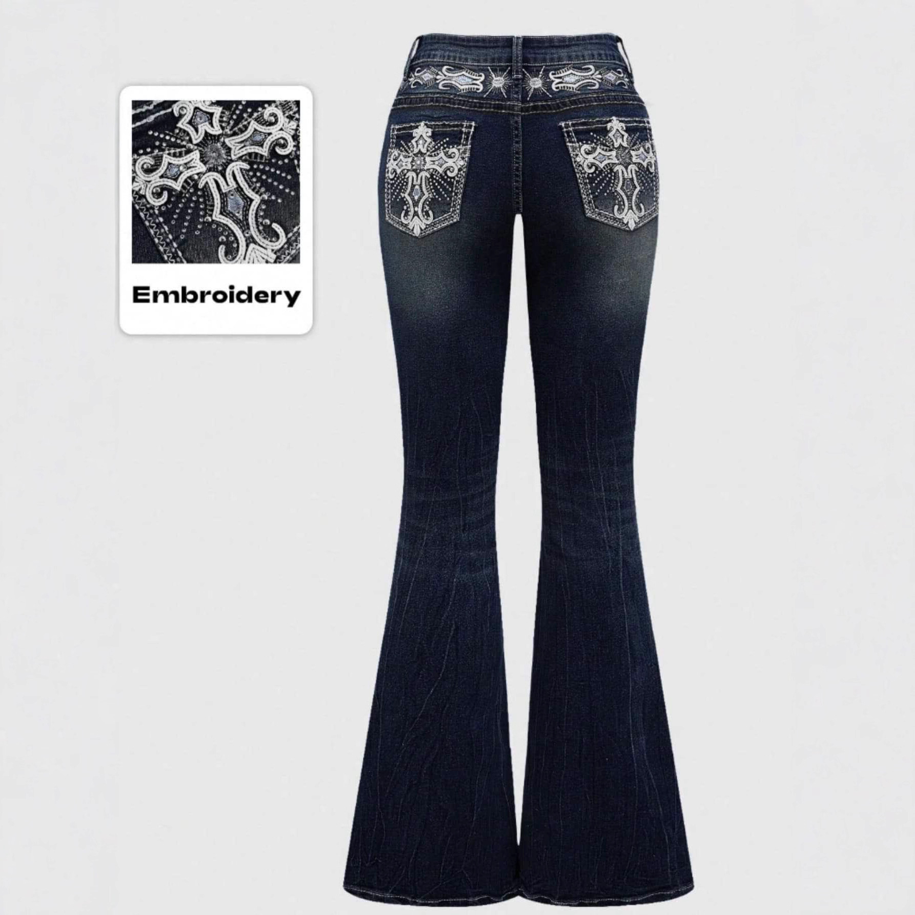 بنطلون جينز نسائي واسع الساق ب - مراجعة Women Shoes Jeans وسعره