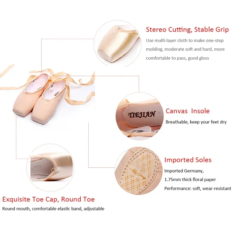 TIEJIAN المهنية الباليه بوانت  - مراجعة Women'S Xc Shoes وسعره