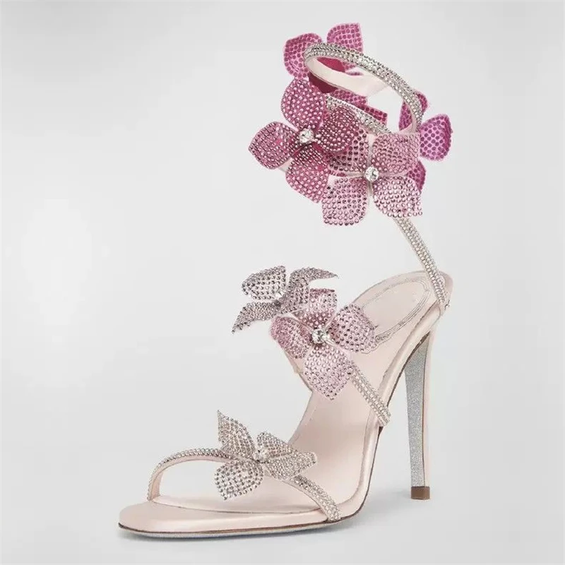 Eilyken مثير كريستال زهرة رقيق - مراجعة Gladiator Sandal Women وسعره