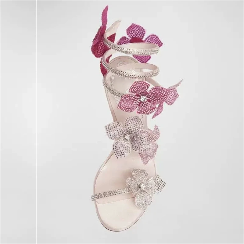 Eilyken مثير كريستال زهرة رقيق - مراجعة Gladiator Sandal Women وسعره
