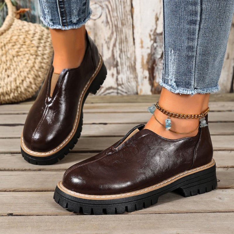 أحذية نسائية على الطراز البريط - مراجعة Women Shoes Loafers وسعره