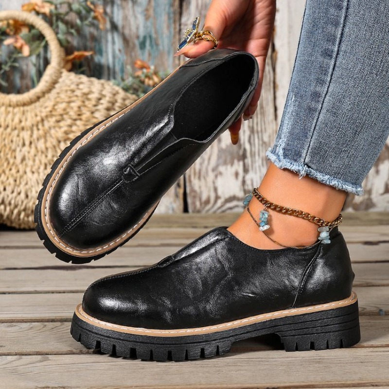 أحذية نسائية على الطراز البريط - مراجعة Women Shoes Loafers وسعره