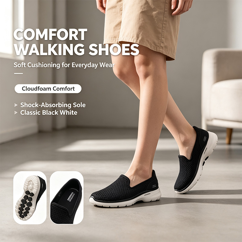 حذاء سكيتشرز الأصلي جو ووك 6 ل - مراجعة Women Shoes Zoom وسعره