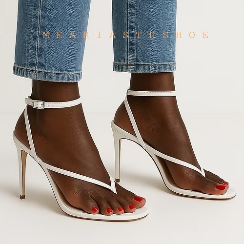صندل نسائي بكعب عالٍ رفيع مدبب - مراجعة Gladiator Sandal Women وسعره