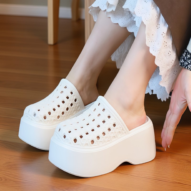 شباشب نسائية صيفية بكعب سميك 7 - مراجعة Women Shoes Mules وسعره