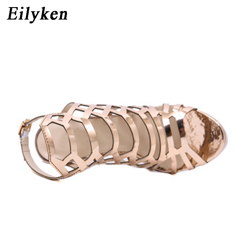 Eilyken تصميم الذهبي المفتوحة  - مراجعة Gladiator Sandal Women وسعره
