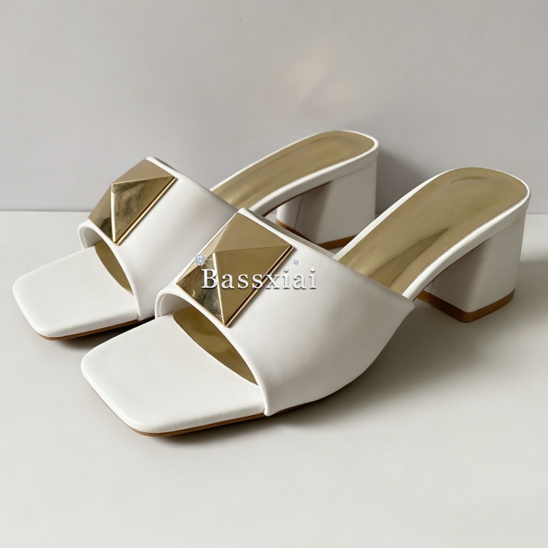 صنادل نسائية صيفية أنيقة بكعب  - مراجعة Women Shoes Mules وسعره
