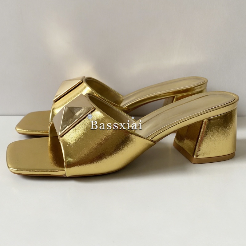 صنادل نسائية صيفية أنيقة بكعب  - مراجعة Women Shoes Mules وسعره