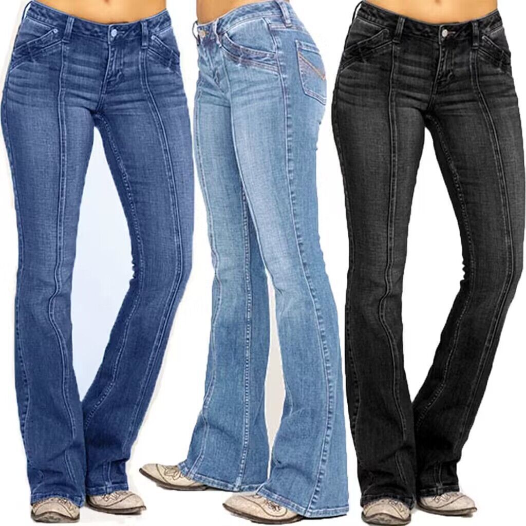 جينز نسائي أوروبي أمريكي منخفض - مراجعة Women Shoes Jeans وسعره