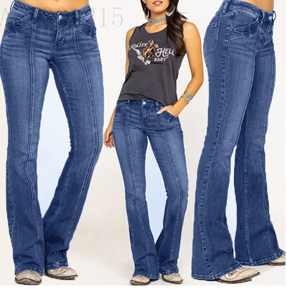 جينز نسائي أوروبي أمريكي منخفض - مراجعة Women Shoes Jeans وسعره