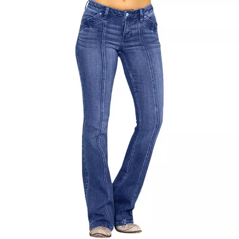 جينز نسائي أوروبي أمريكي منخفض - مراجعة Women Shoes Jeans وسعره