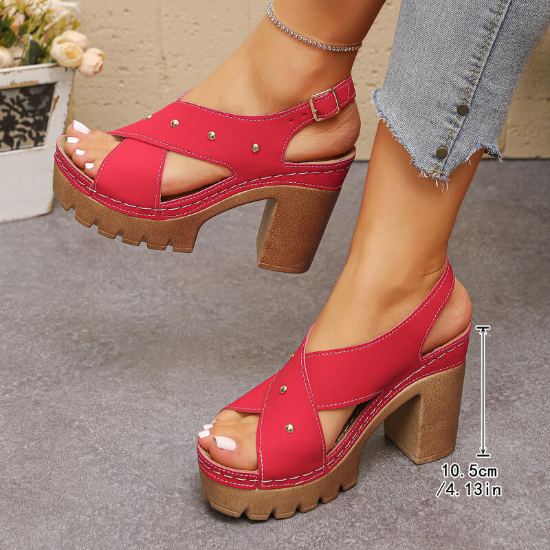 خمر سوبر عالية الكعب عبر حزام  - مراجعة Gladiator Sandal Women وسعره